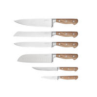 KÜCHENMESSER Jakob - 6er-Set - Silberfarben, Metall (1cm) - Björn