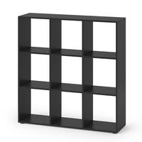 RAUMTEILER Nove Schwarz 104 x 108 cm - Schwarz, Holzwerkstoff (104/108/29cm) - Vicco
