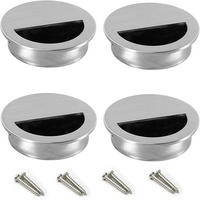 MÖBELGRIFF Silber 4er-Set 50 mm - Silberfarben, Metall (5/5/5cm)