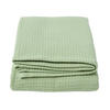 BIO-WOHNDECKE Waffelpiqué 230/230 cm - Grün, Textil (228/228cm) - Homescapes