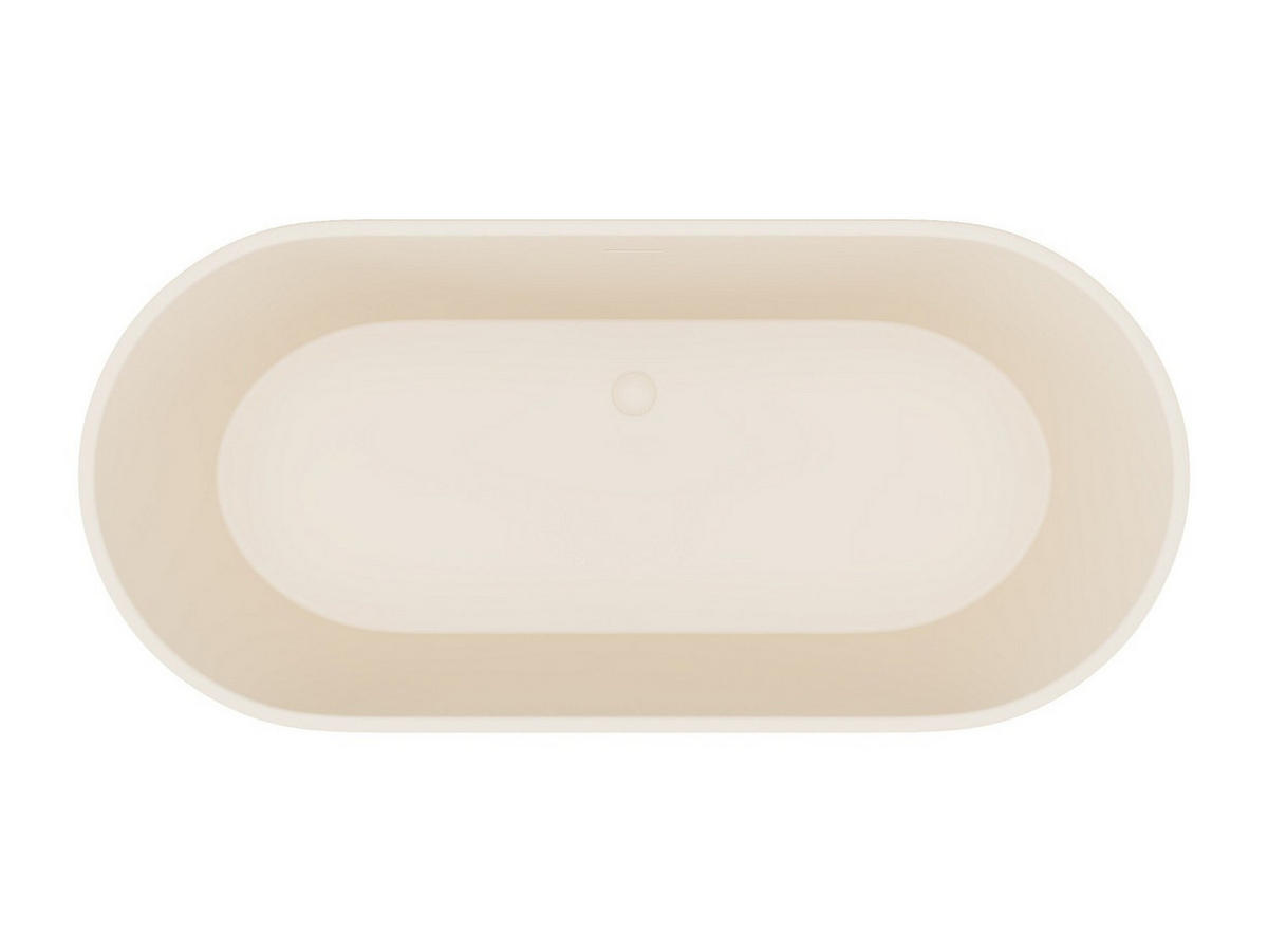 FREISTEHENDE Badewanne - 1 Person - acryl - beige Luzeca - Beige, Kunststoff (159/56/74cm) - Vente-Unique