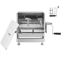 FLEISCHWOLF Manueller Fleischmischer 10L, KIPPBARER BEHÄLTER, Edelstahl - Silberfarben, Metall (28.01/40/45cm) - Rolipo