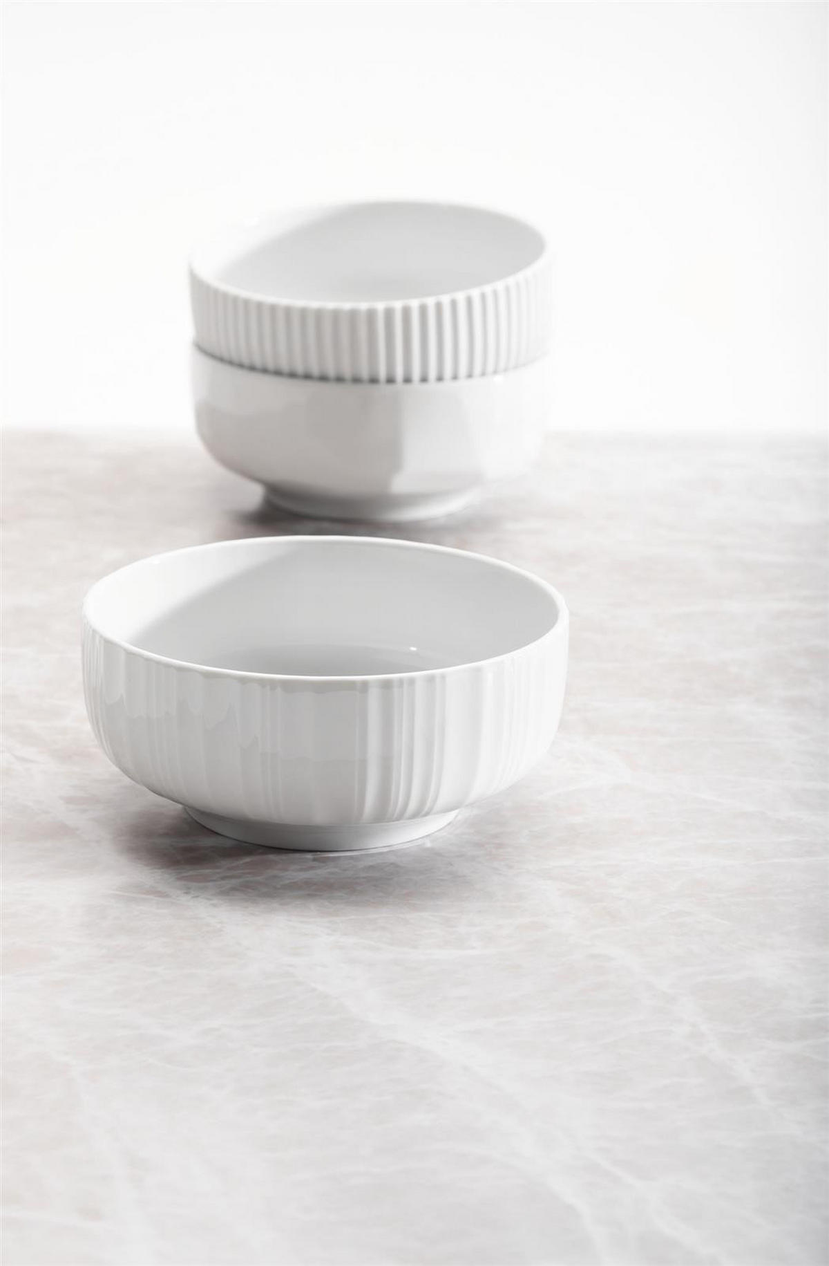 SCHÜSSEL-SET Sento Relief weiß ø 20 cm 6-tlg. - Weiß, Keramik (20.1cm) - Seltmann Weiden