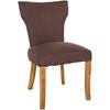 WOHNZIMMERSTUHL Stoff braun - Naturfarben/Braun, Holz/Textil (52/90/59cm) - CLP