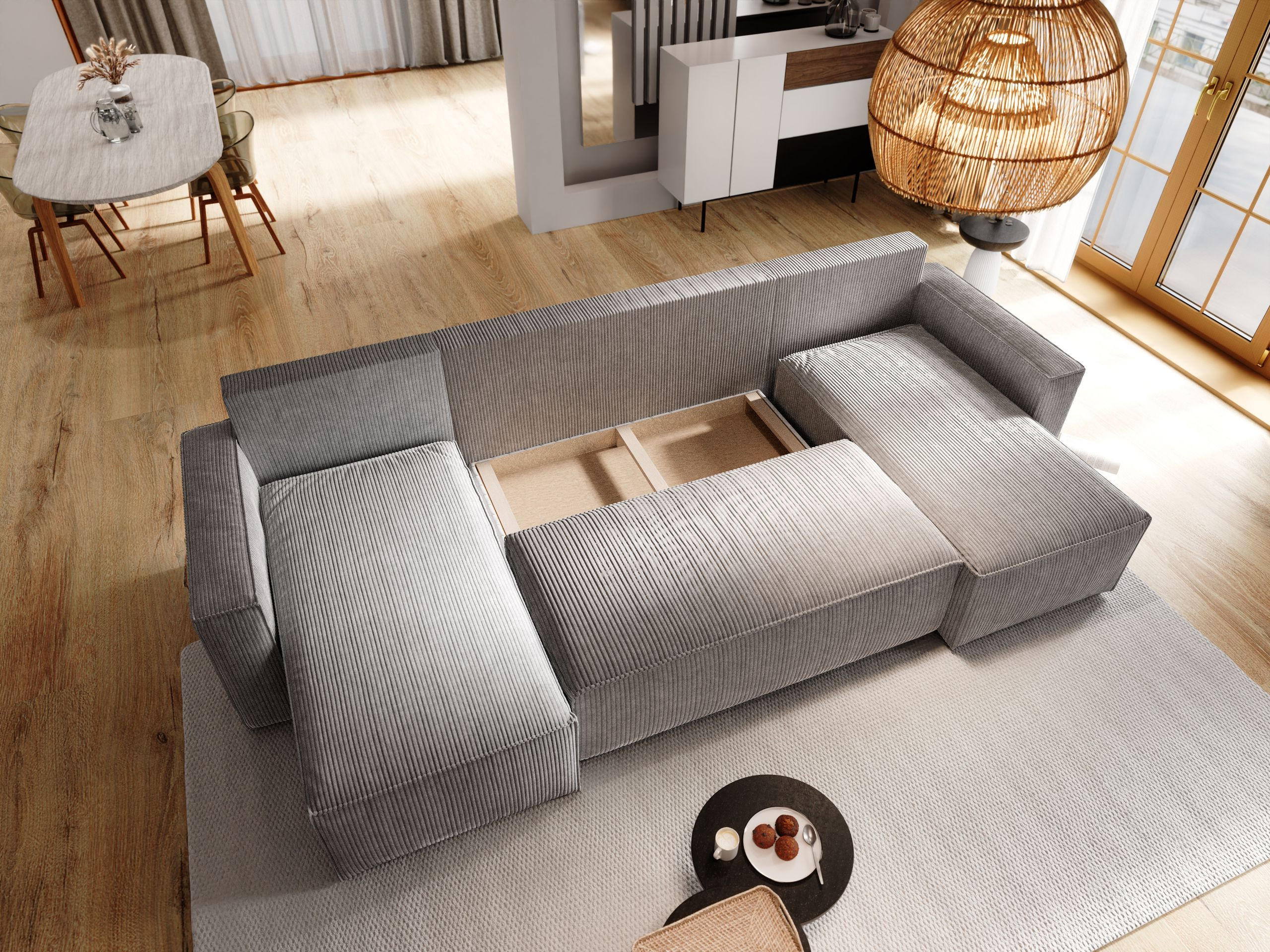 Thumbnail - Masseno Wohnlandschaft, Gelb, Textil, 5-Sitzer, U-Form, 295x85x140 cm, Wohnzimmer, Sofas & Couches, Wohnlandschaften, Wo...