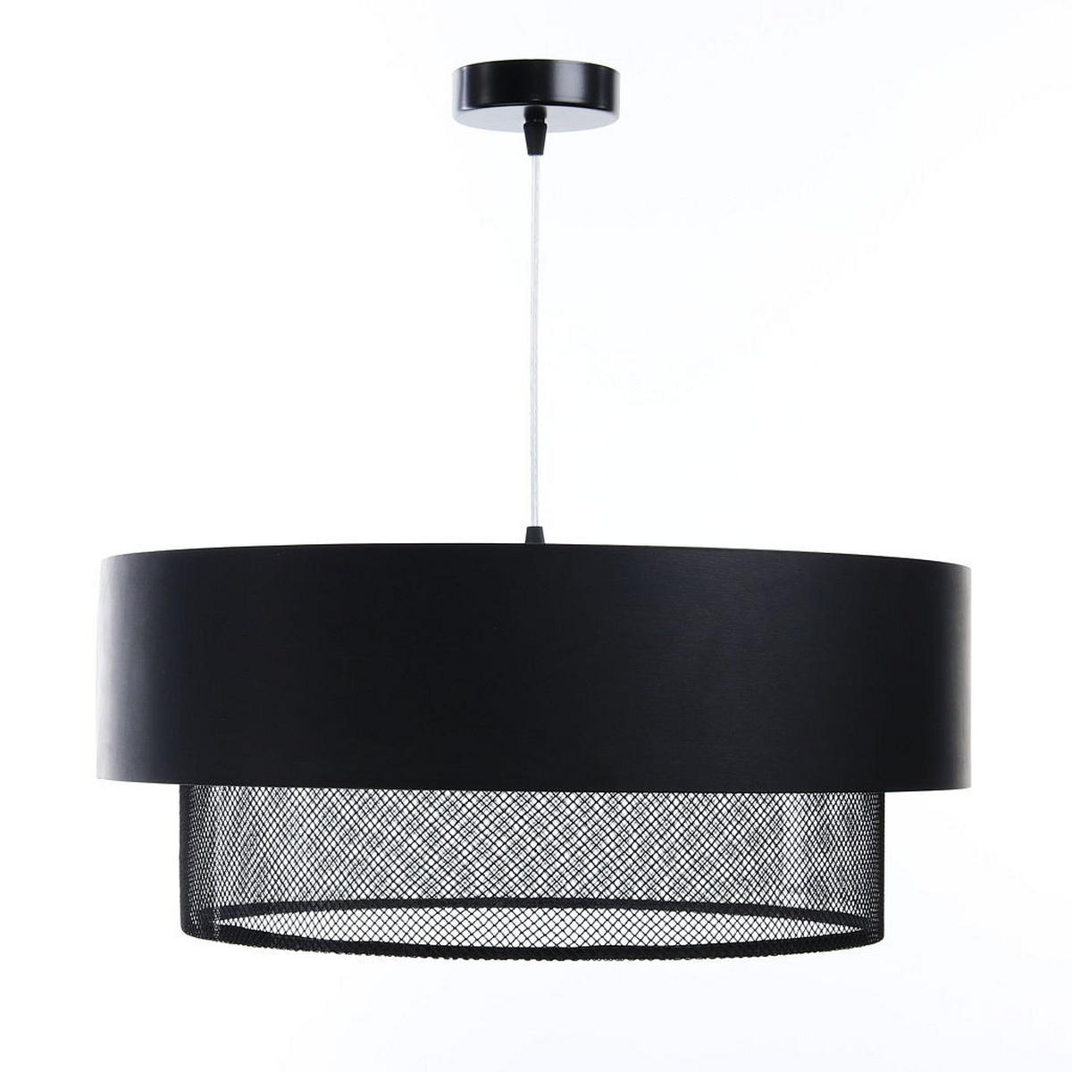 HÄNGELEUCHTE Schwarz 60/20 cm - Schwarz, Kunststoff (60/1/20cm) - ONZENO