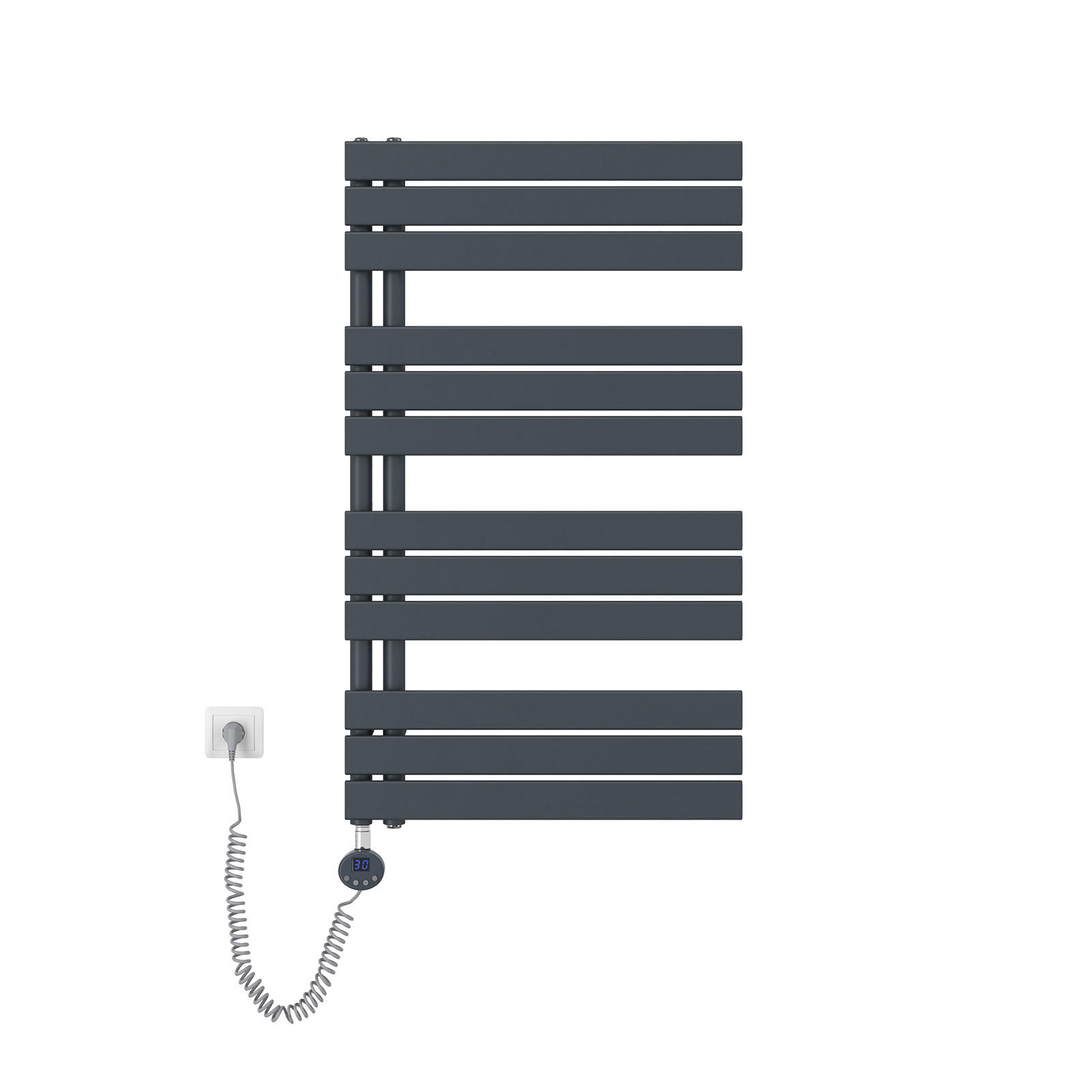 HEIZKÖRPER Elektrisch WLAN Thermostat Anthrazit 100/60 cm - Anthrazit, Metall (60/104.1/5.9cm) - EMKE