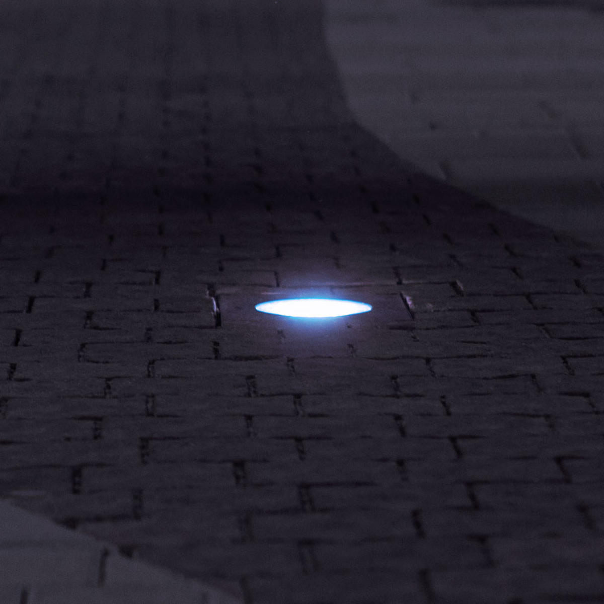 LED BODENEINBAUSPOT Edelstahl Silber - Silberfarben, Glas (11/11/12.3cm) - Globo Lighting