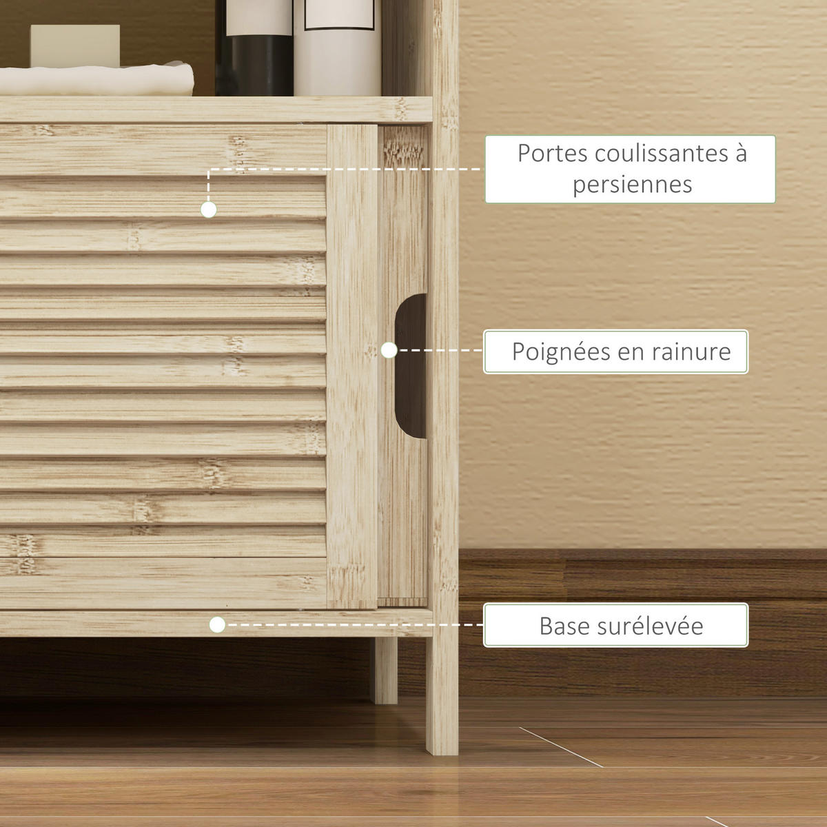 HÄNGESCHRANK Naturholz 1 Stück - Beige, Kunststoff (60/60/30cm) - GiPP