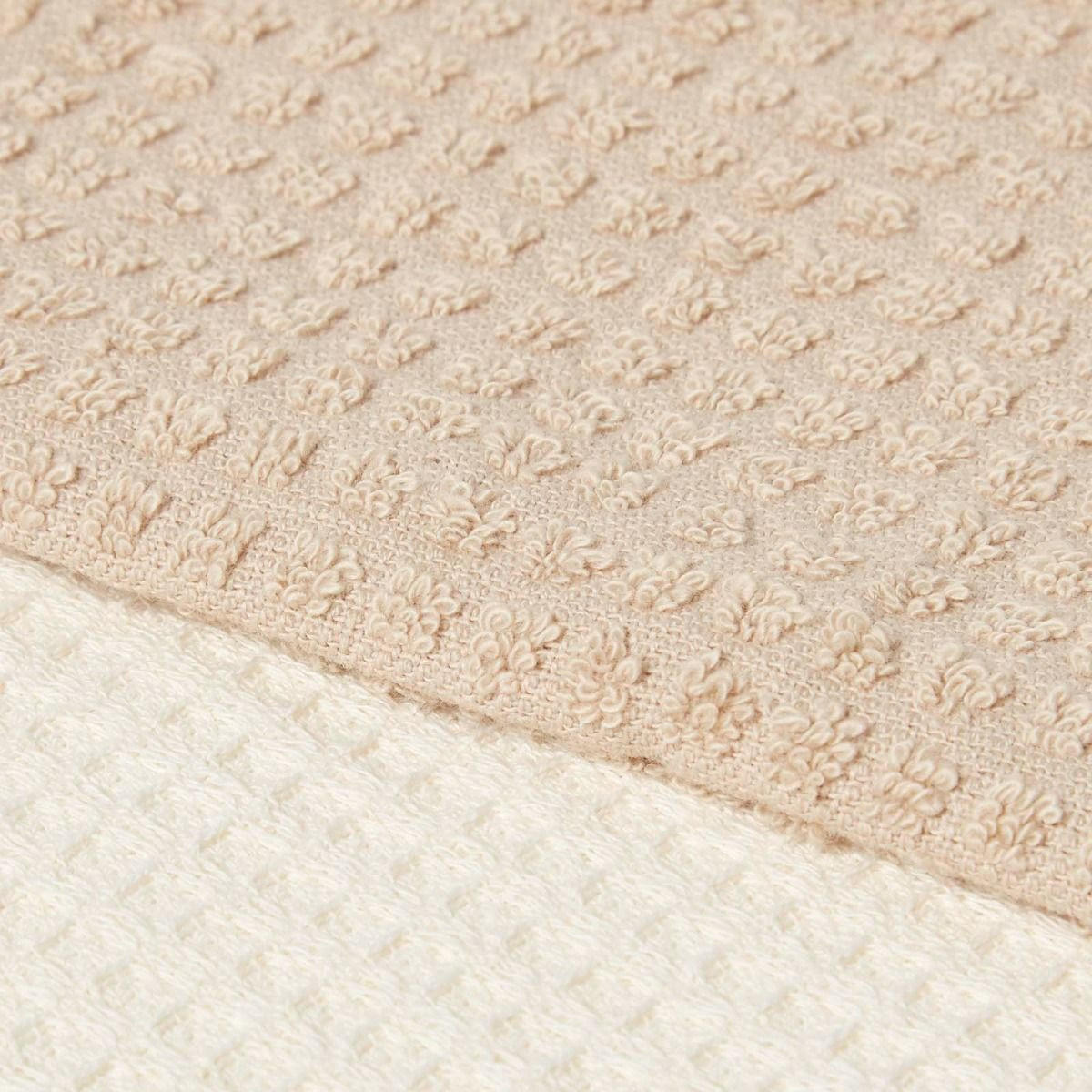 GESCHIRRTÜCHER Huhn, 2er-Set Waffelpiqué, 100% Baumwolle - Beige, Textil (40/60cm) - Homescapes