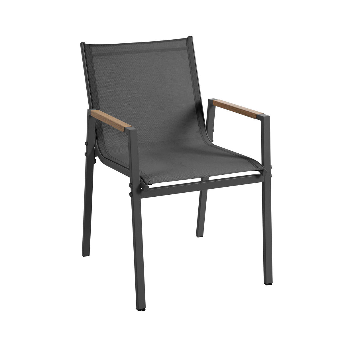 GARTENSET 7-tlg., Grau - Grau, Metall - Oviala