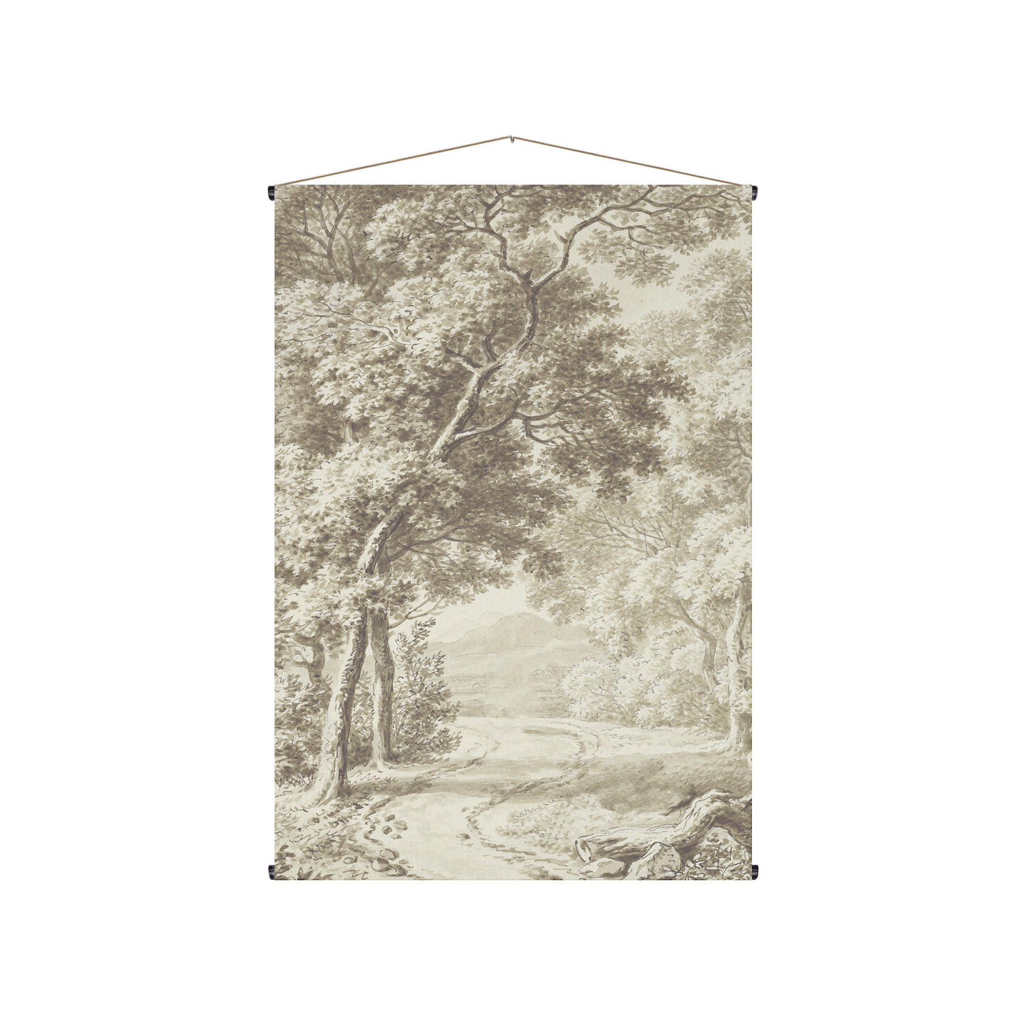 WANDTEPPICH Waldweg 150x100cm - Grau/Grün, Textil (100/1cm) - Art for the Home