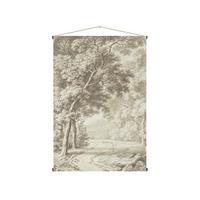 WANDTEPPICH Waldweg 150x100cm - Grau/Grün, Textil (100/1cm) - Art for the Home