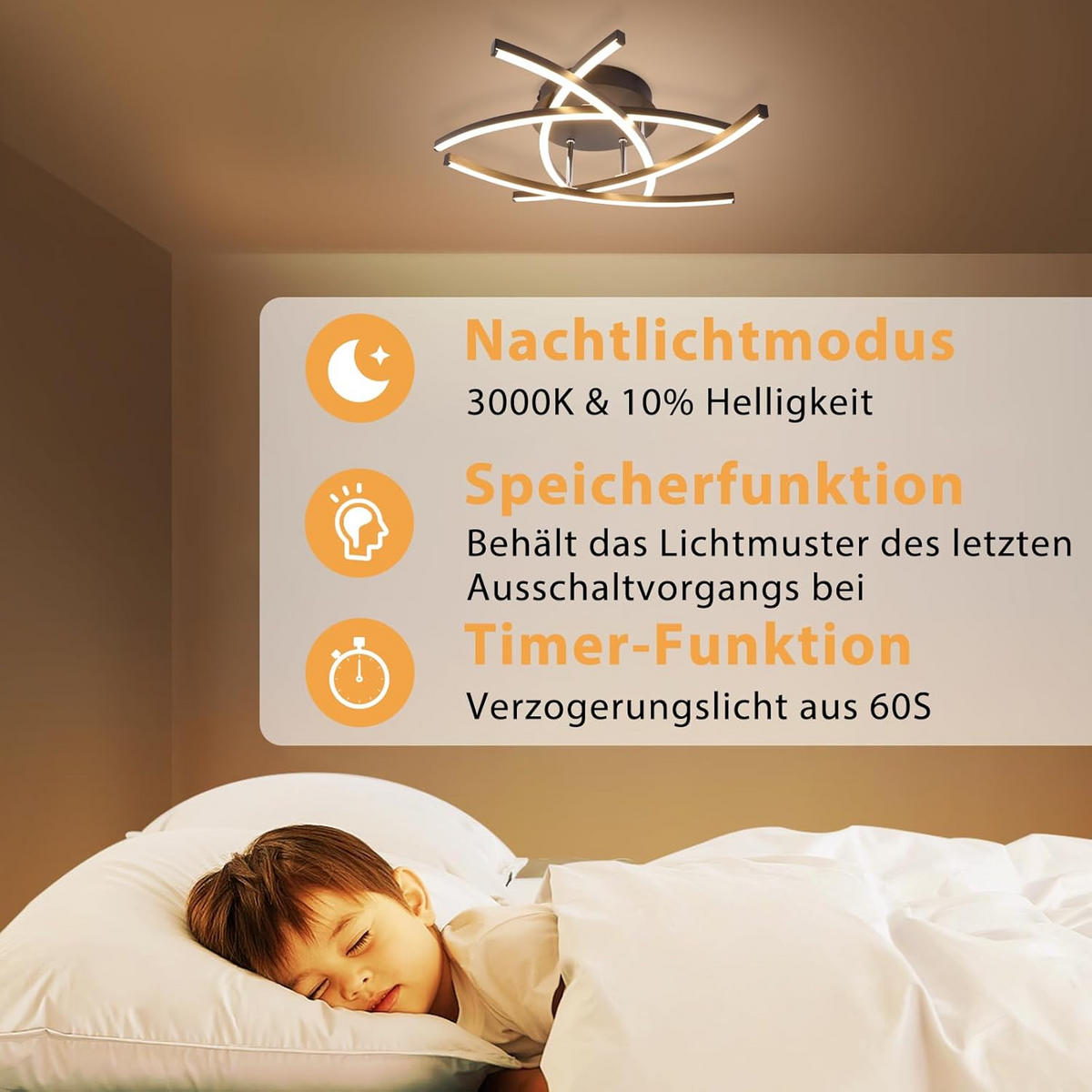 LED-DECKENLEUCHTE Ulmenwacht 52.0/13.0/52.0 cm - Schwarz, Metall (52/52/13cm) - ZMH