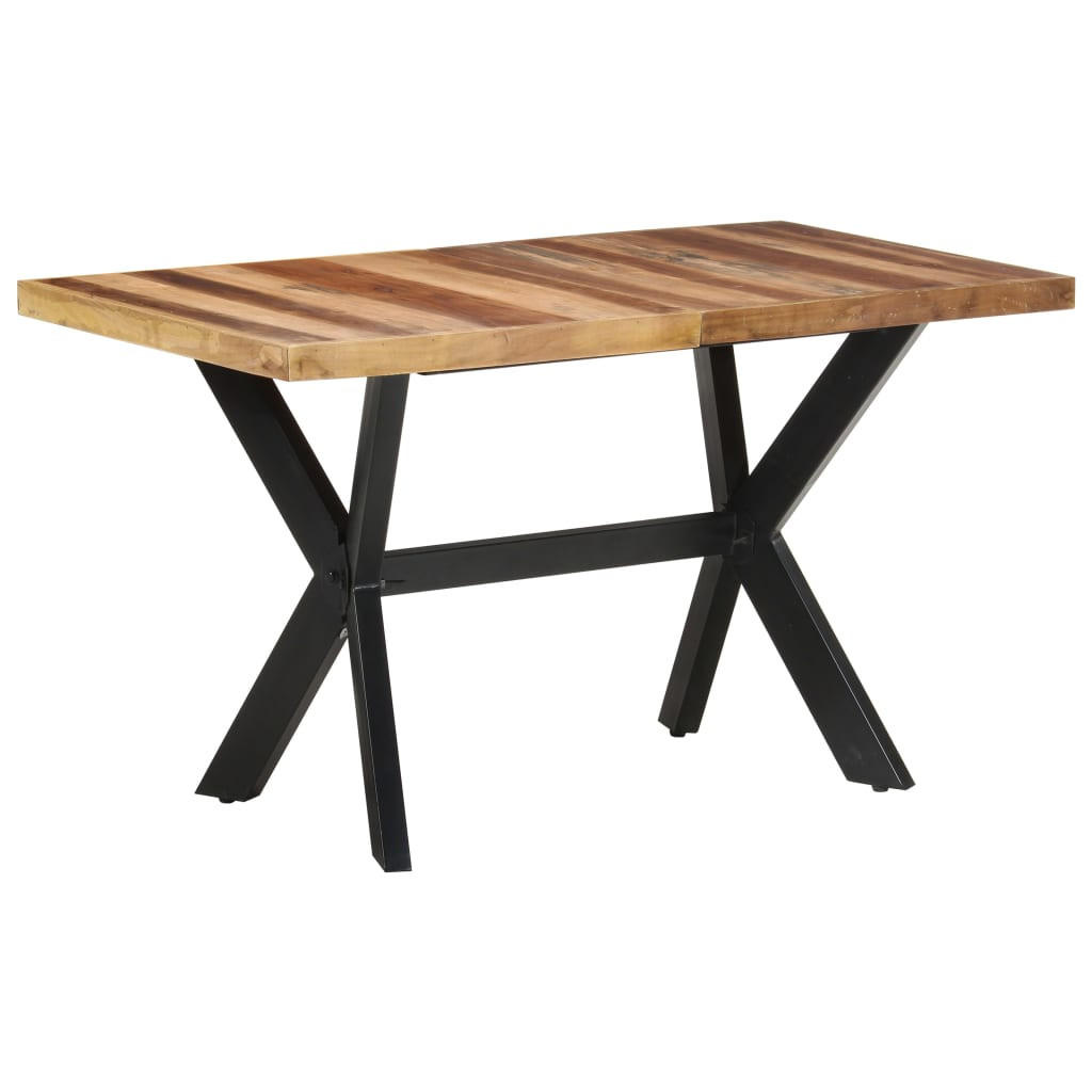ESSTISCH 140/70/75 Cm Massivholz Honigfarben - Braun, Holz (140/70/75cm) - vidaXL