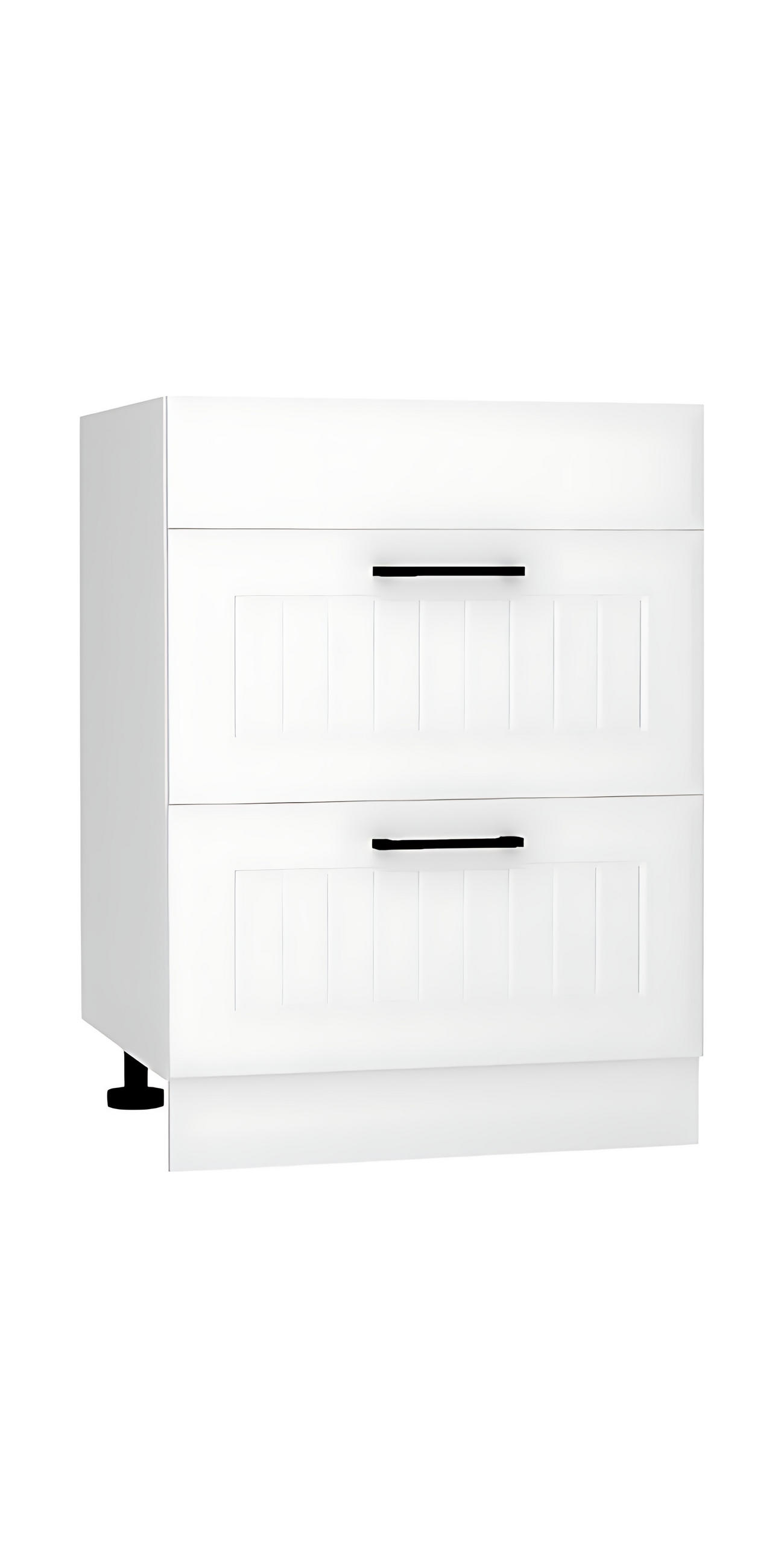 UNTERSCHRANK D60PC S/2 - Arvion - Praktisch und organisiert für Ihre Küche - Weiß, Holz/Metall (60/82/52.4cm) - ROYAL24_MARKT