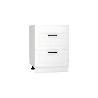 UNTERSCHRANK D60PC S/2 - Arvion - Praktisch und organisiert für Ihre Küche - Weiß, Holz/Metall (60/82/52.4cm) - ROYAL24_MARKT