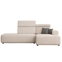 ECKSOFA RICO Rechts, Stoff Beige - Beige, Textil (260/186cm) - Idohome