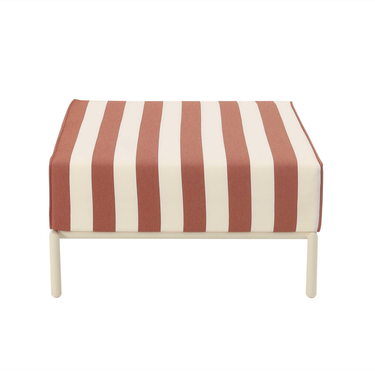HOCKER, Terrakotta - Orange, Textil (72/38/77cm) - Oviala