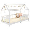 HAUSBETT NINA 90X200 CM - Weiß, Holz (96/135/206cm) - IDIMEX