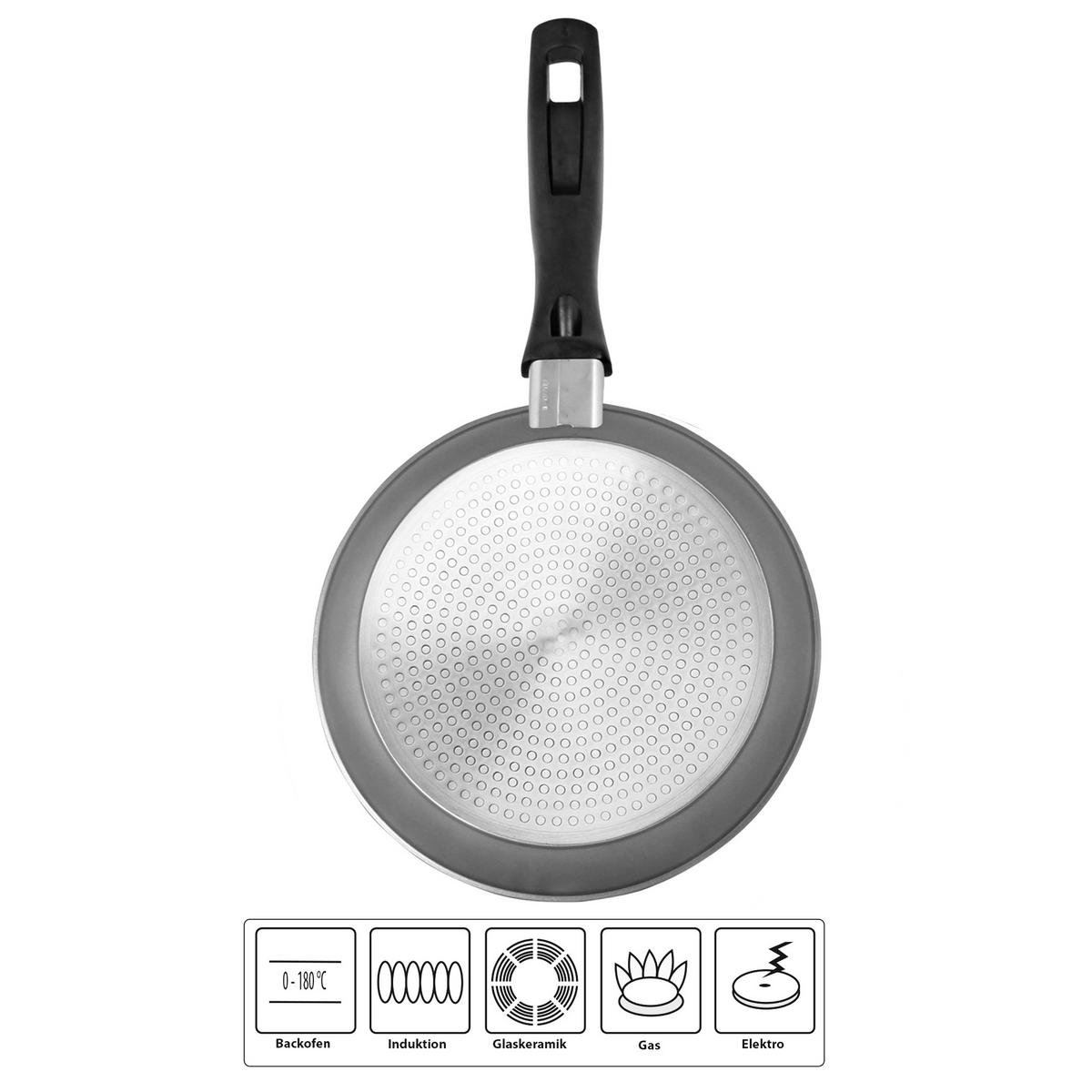 PFANNENSET 3 TEILIG - Grau, Metall - Stoneline