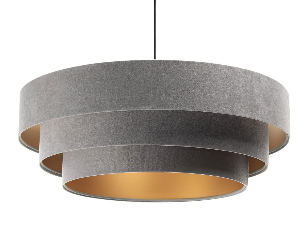 HÄNGELEUCHTE Grau 60/20 cm - Goldfarben, Kunststoff (60/1.5/20cm) - ONZENO