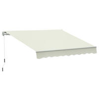 MARKISE DE-13901 mit Kurbel, manuell 295 / 245 cm, Winkel 45°-85° Creme - Creme, Metall (245/1/295cm) - ComfortXL