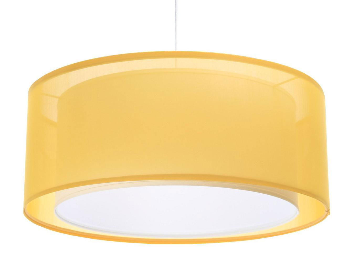 HÄNGELEUCHTE Weiß 40/17 cm - Gelb/Weiß, Kunststoff (40/0.9/17cm) - ONZENO