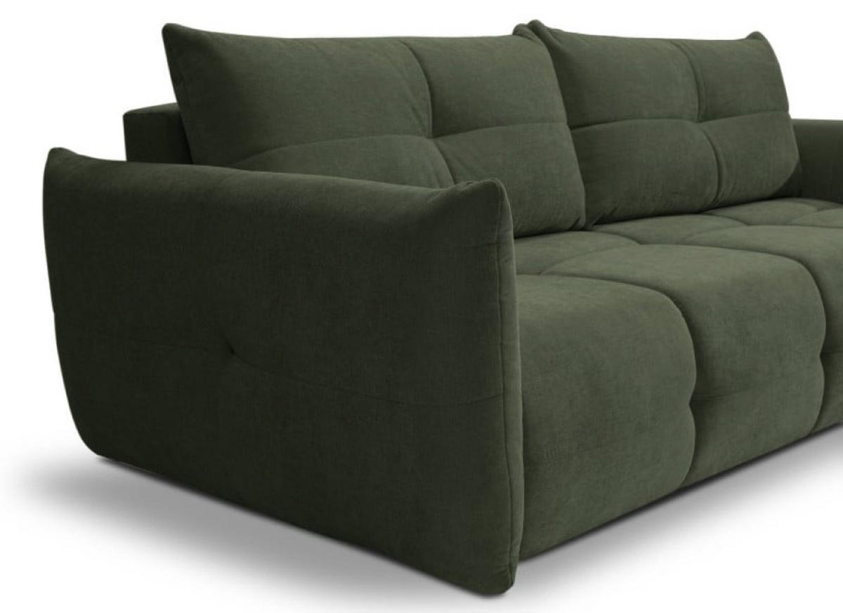 SOFA Grün BASTO Mit Schlaffunktion - Grün, Textil (245/86/110cm) - Sepro Meble