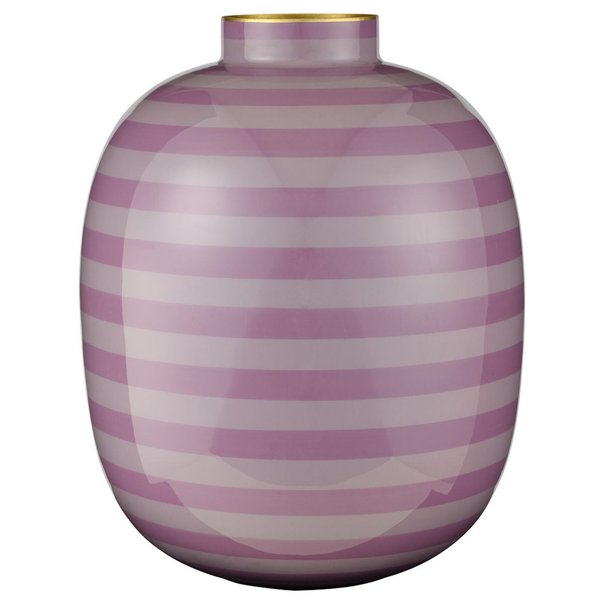 VASE Metal streifen lilac 32 cm - Lila, Metall (31cm) - Pip Studio