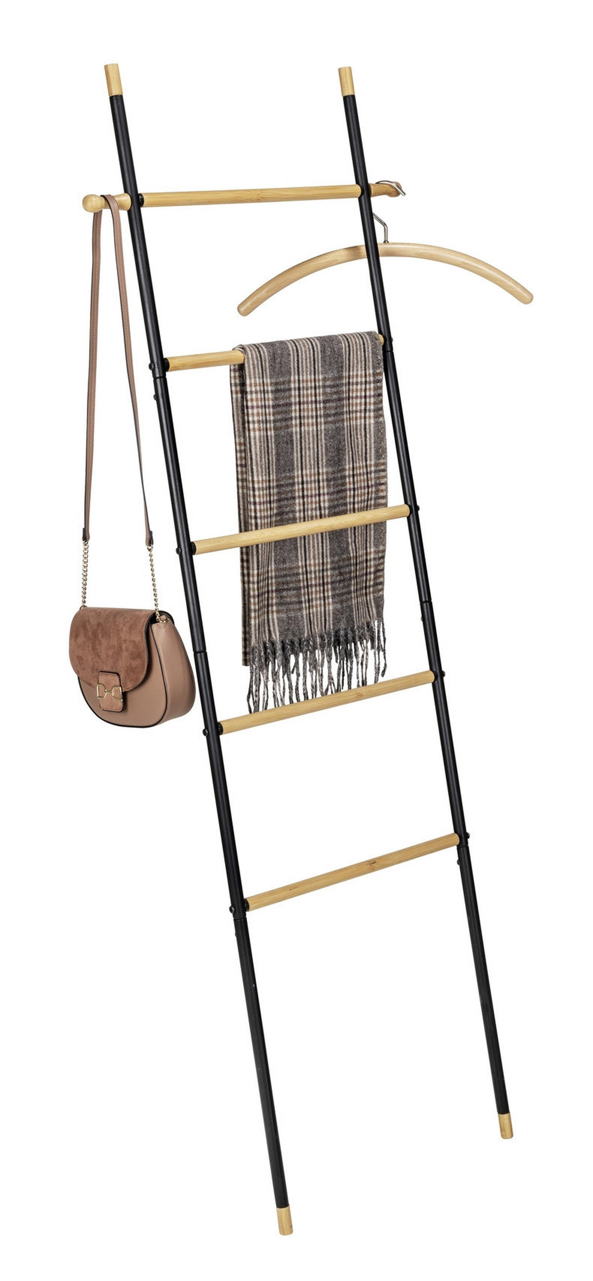 HANDTUCHHALTER Loft mit Bambussprossen - Beige, Metall (43.5/162/2cm)