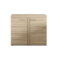 SIDEBOARD Spacoro 2D Sonoma 97,2/82/40,3 cm – Schmale Kommode Eleganz für Ihr Zuhause - Sonoma Eiche, Holzwerkstoff/Kunststoff (97/82/40cm) - AX Living