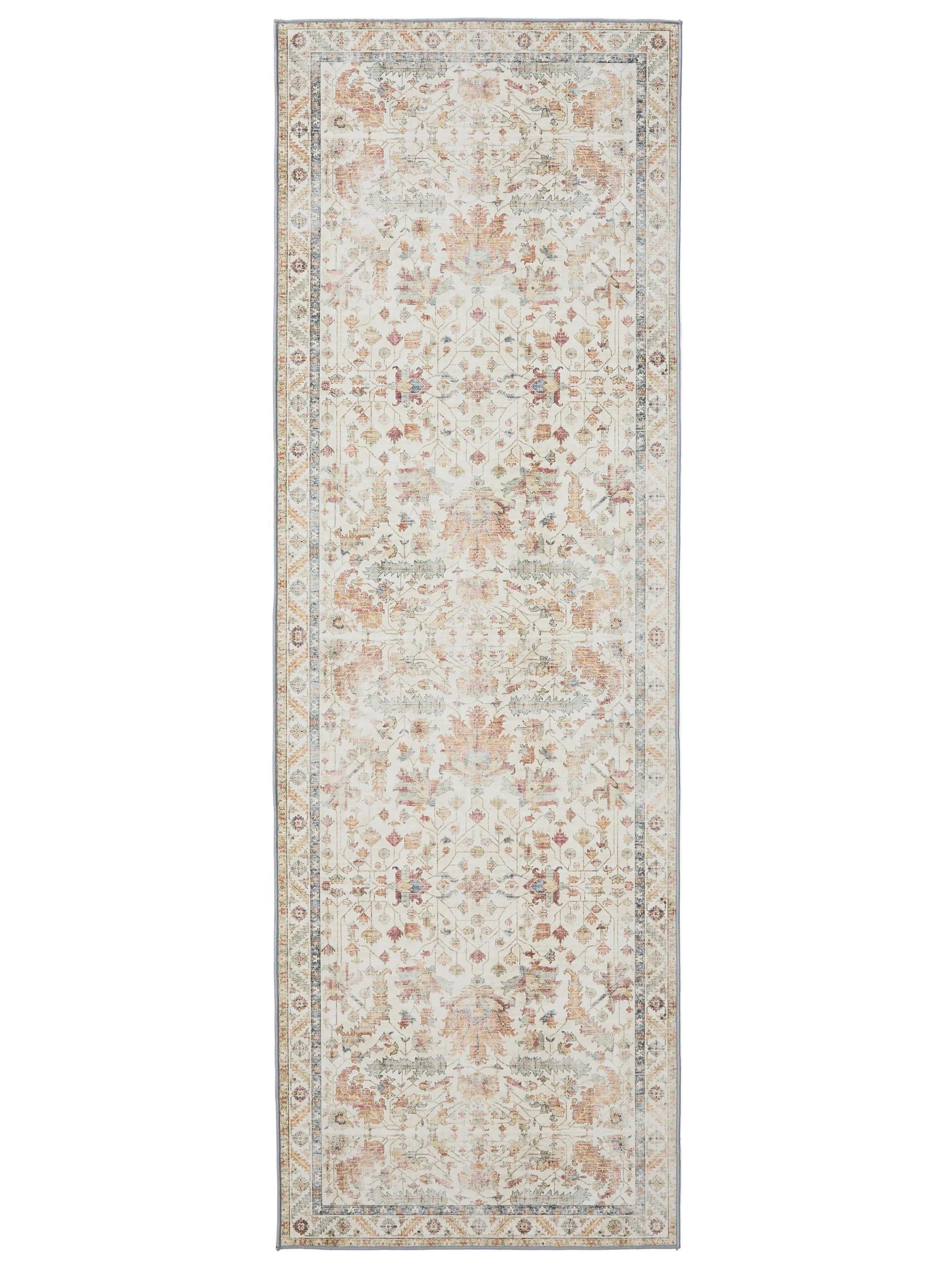VINTAGE-LÄUFER George waschbar 80x240 cm - Beige/Multicolor, Kunststoff (80/240cm) - benuta