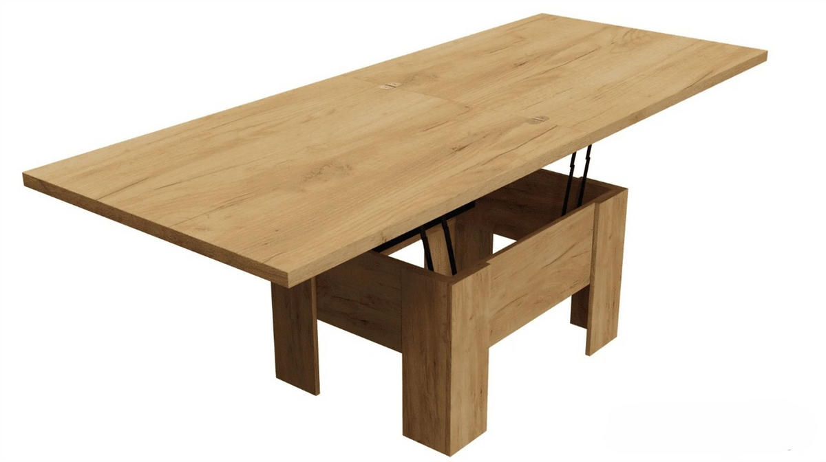ESSTISCH ROKAR Ausziehbar 100 - 200 / 80 x 78 cm - Honigeiche/Eichefarben, Holz (100/80/78cm) - MASSENO