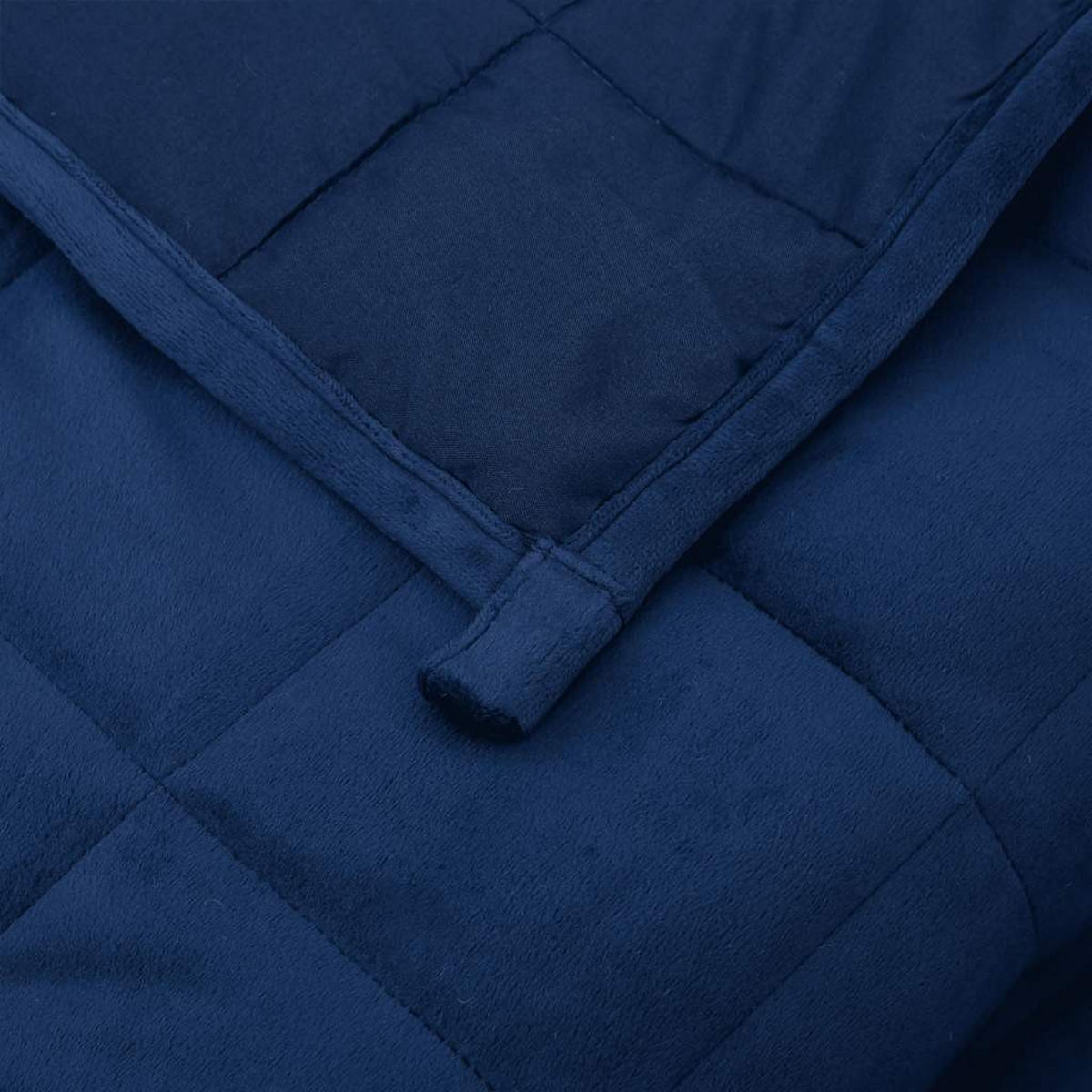 GEWICHTSDECKE Blau 200/200 Cm 9 Kg Stoff - Blau, Textil (200/200cm) - vidaXL
