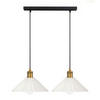 PENDELLEUCHTE Paris - Goldfarben/Schwarz, Glas/Metall (55/25/100cm) - kiki design