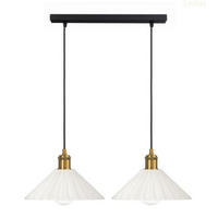 PENDELLEUCHTE Paris - Goldfarben/Schwarz, Glas/Metall (55/25/100cm) - kiki design