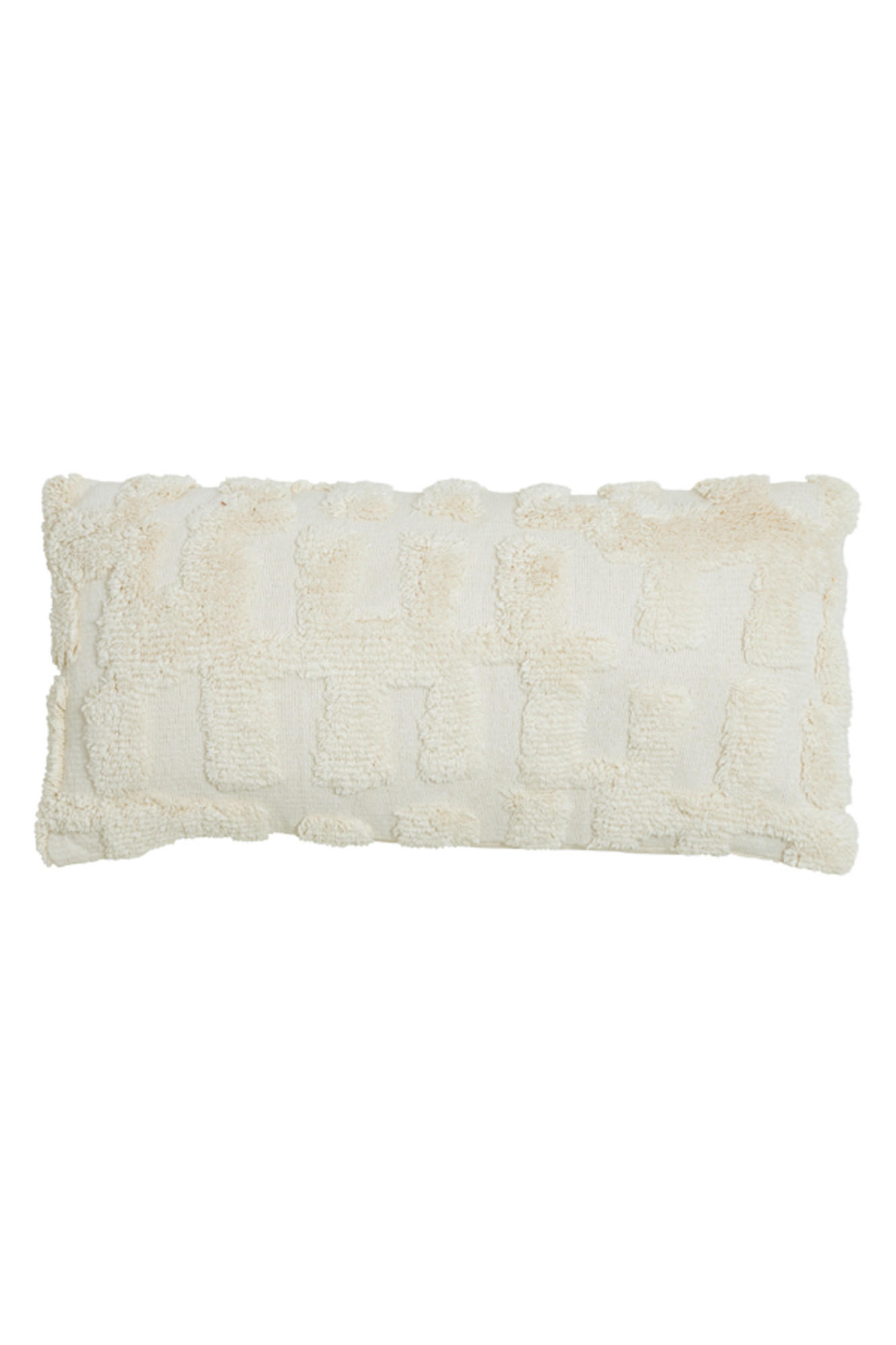 DEKOKISSEN Sarmi Weiß 60/30/10 cm - Weiß, Textil (30/60cm) - Light & Living