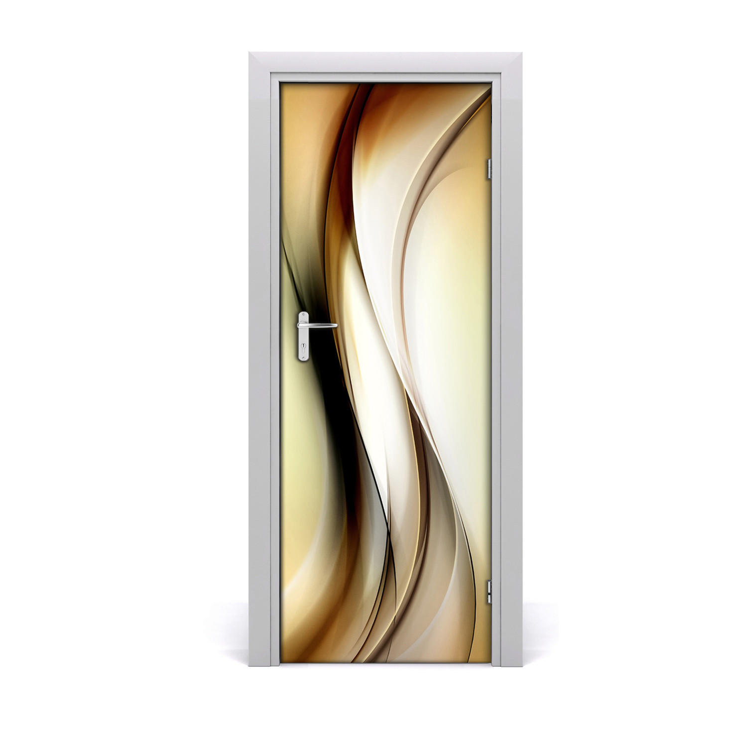 TÜRAUFKLEBER 75x205 cm Dekorativ für Türen - Hellbraun, Kunststoff (75/205/0.01cm) - TULUP