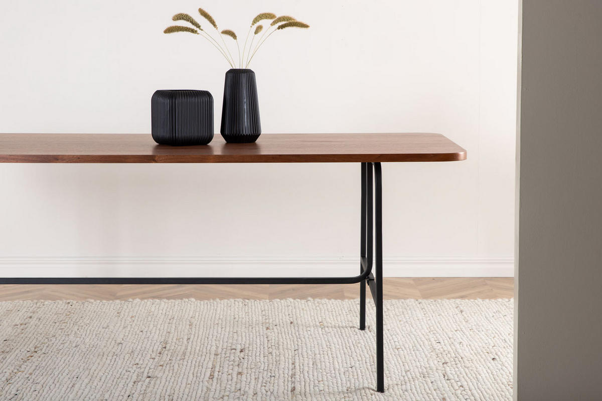 ESSTISCH 90x200 cm Nussbaum furniert - Nussbaumfarben, Holzwerkstoff (200/90/74cm) - ebuy24