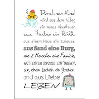 BILD 29x41 cm Kinderzimmer Spruch Familie - Weiß, Holzwerkstoff (29/41/2cm) - artissimo