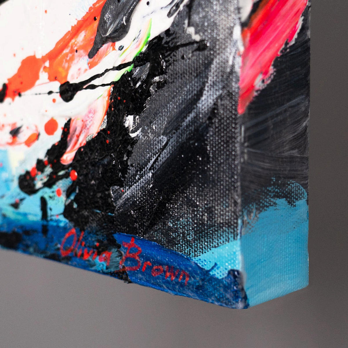 GEMÄLDE Farbenfrohe Anmut auf Keilrahmen 115x50 cm - Multicolor, Holz (115/50cm) - YS-art gallery
