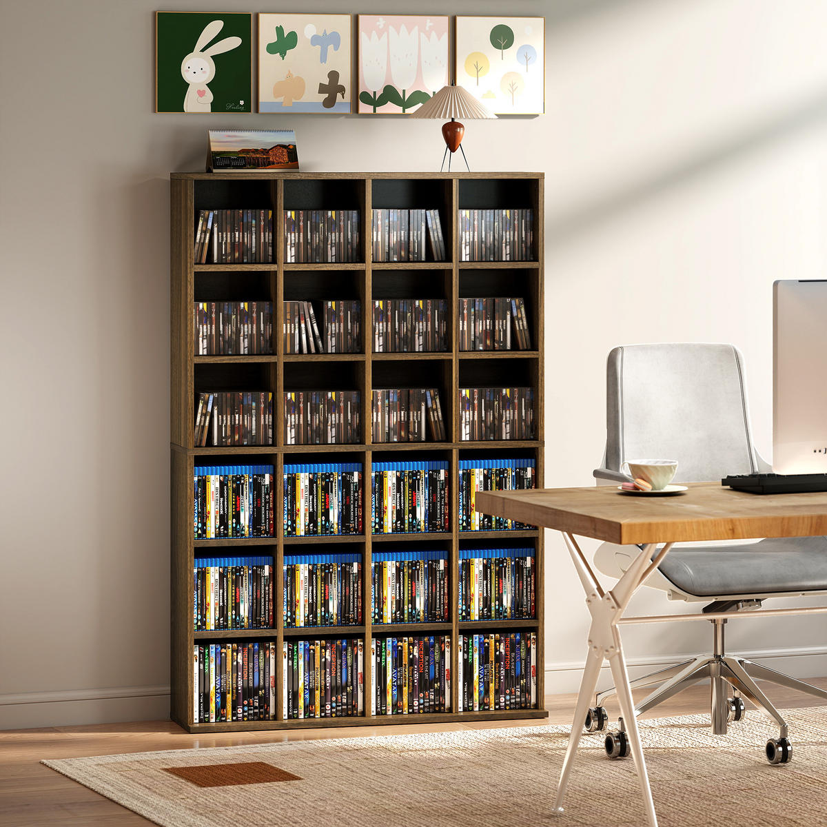 CD-REGAL DE-14505 mit verstellbaren Böden Braun - Braun, Holzwerkstoff (20/130.5/89cm) - ComfortXL