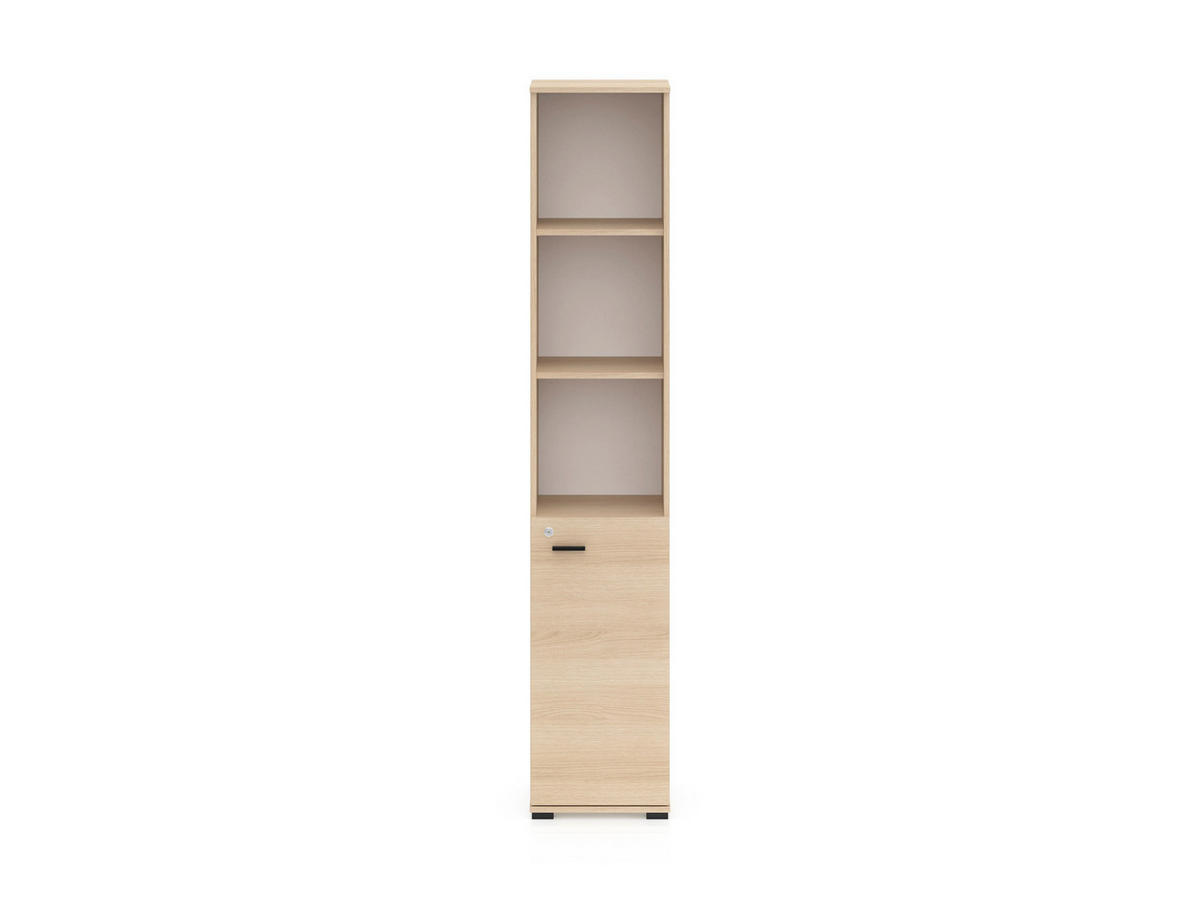 AKTENREGAL – 39 cm – Odelis – Schwarz - Schwarz, Holzwerkstoff (39/203/34cm) - hi-markt