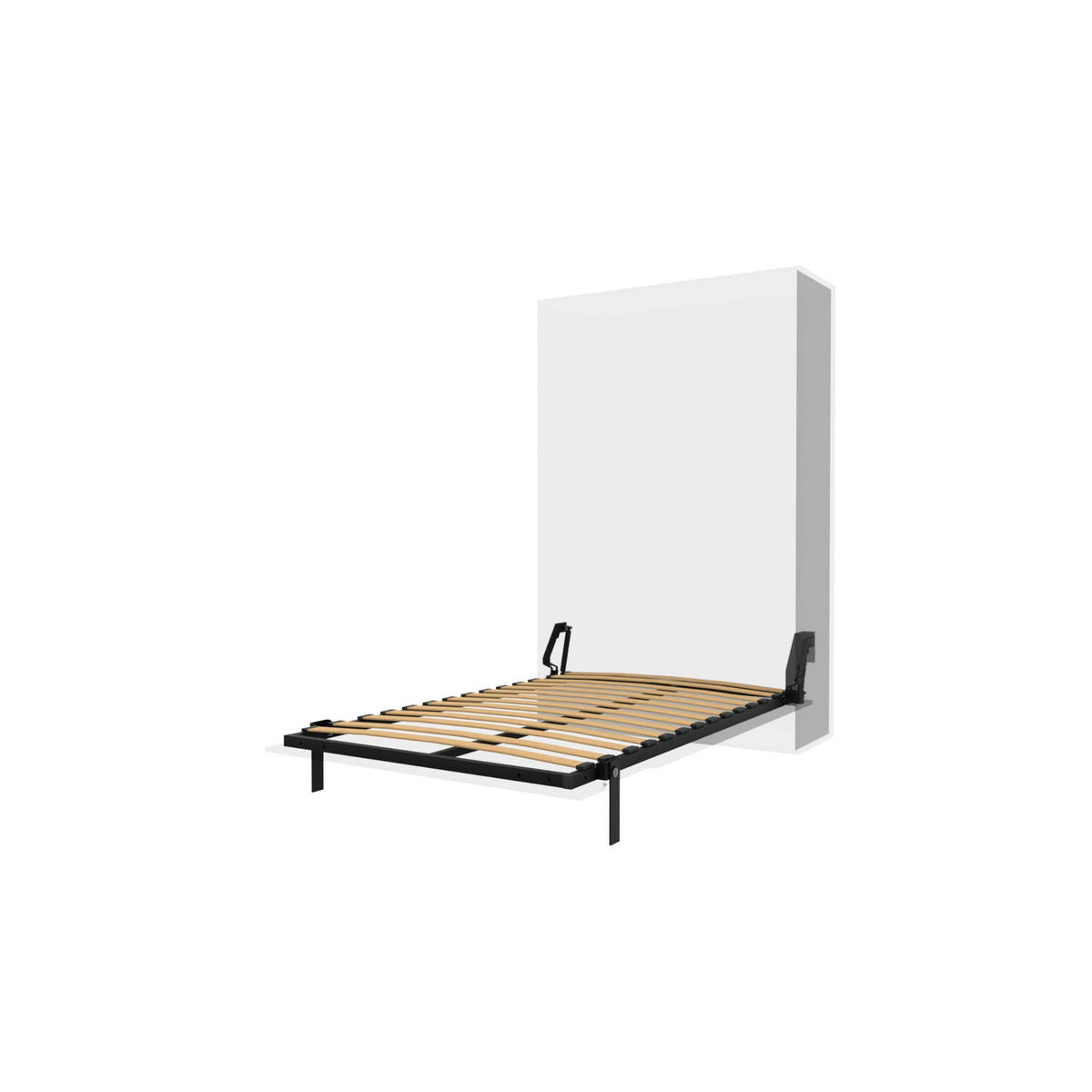 SCHRANKBETT Morphy Einbaubares 120x190 Vertikal - Weiß, Holz (120/190cm) - WallBedKing