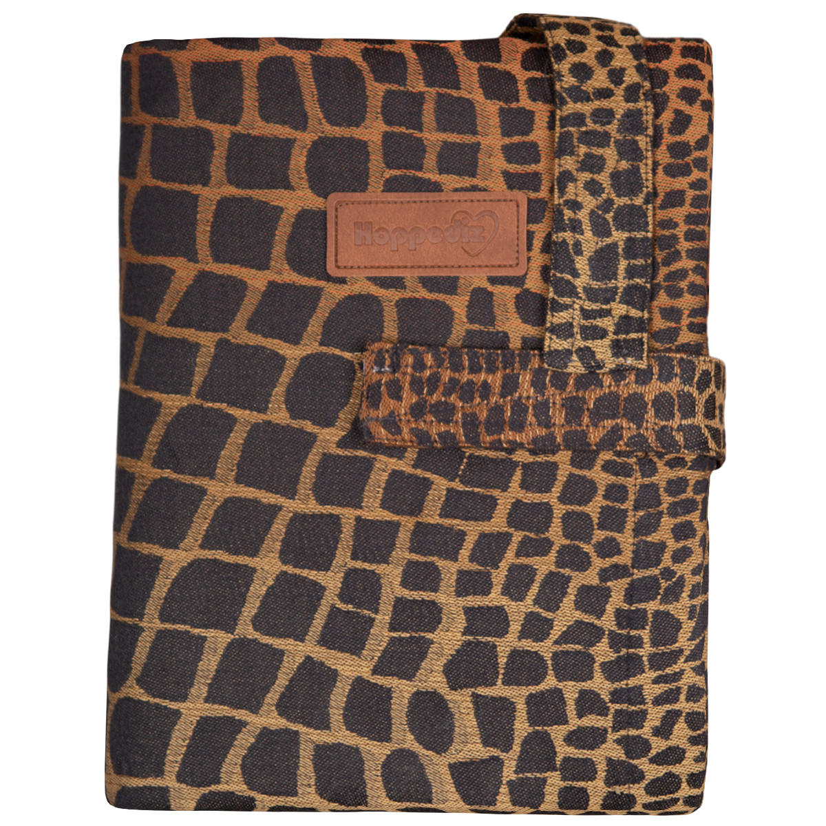 WICKELTASCHEN ORGANIZER Wickelmax - Dunkelbraun/Goldfarben, Textil (20/25cm) - Hoppediz