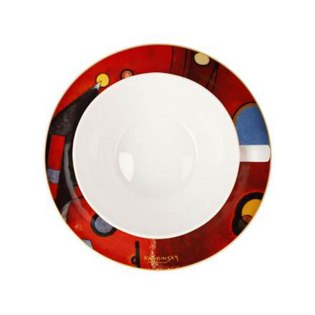 MILCHKAFFEETASSE Kandinsky - Schweres Rot, Fine Bone China - Multicolor, Keramik (0.35L) - Goebel