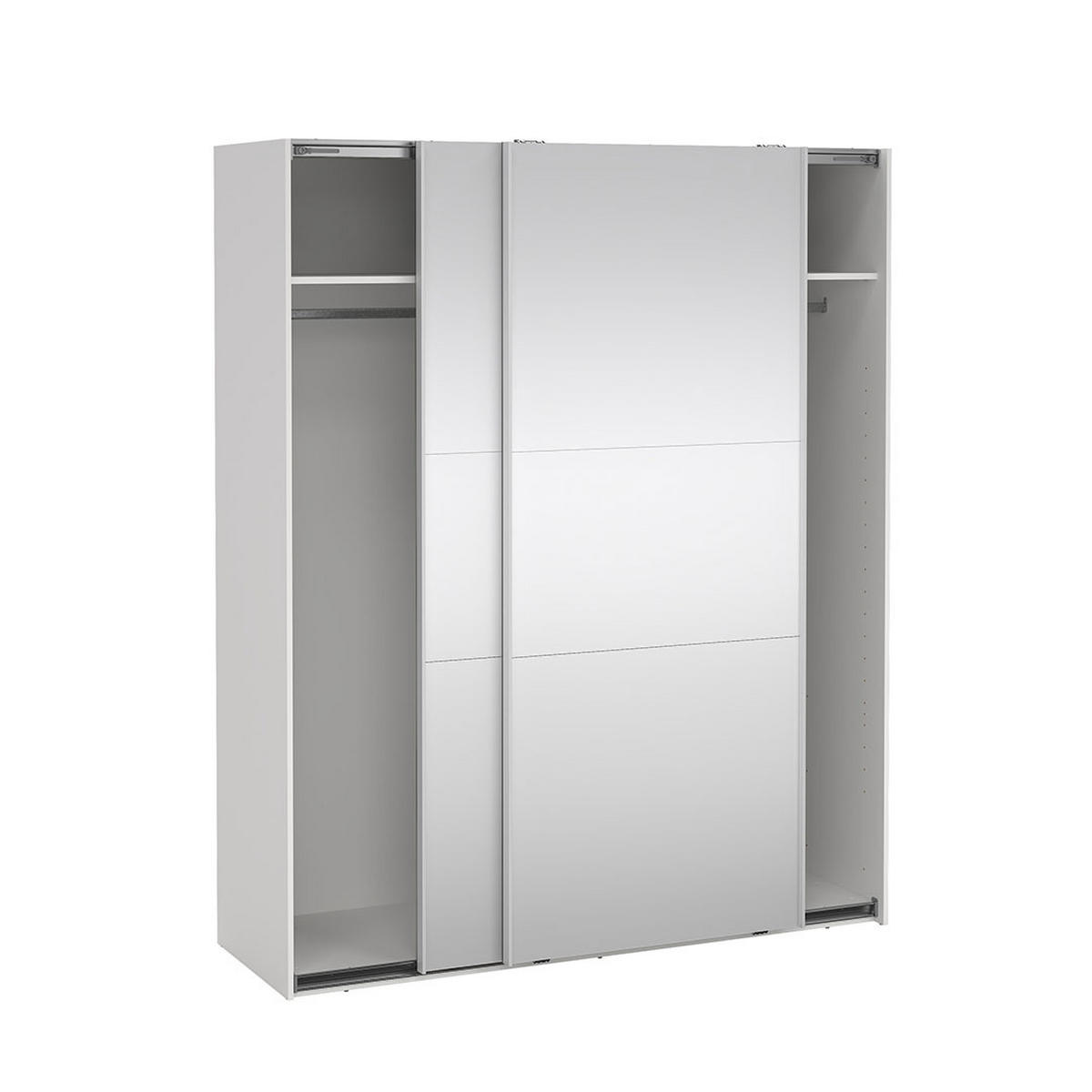 SCHIEBETÜRENSCHRANK, Como, Weiß, Holzwerkstoff, 179 x 67 x 221 cm - Weiß, Holzwerkstoff (179/221/67cm) - ebuy24
