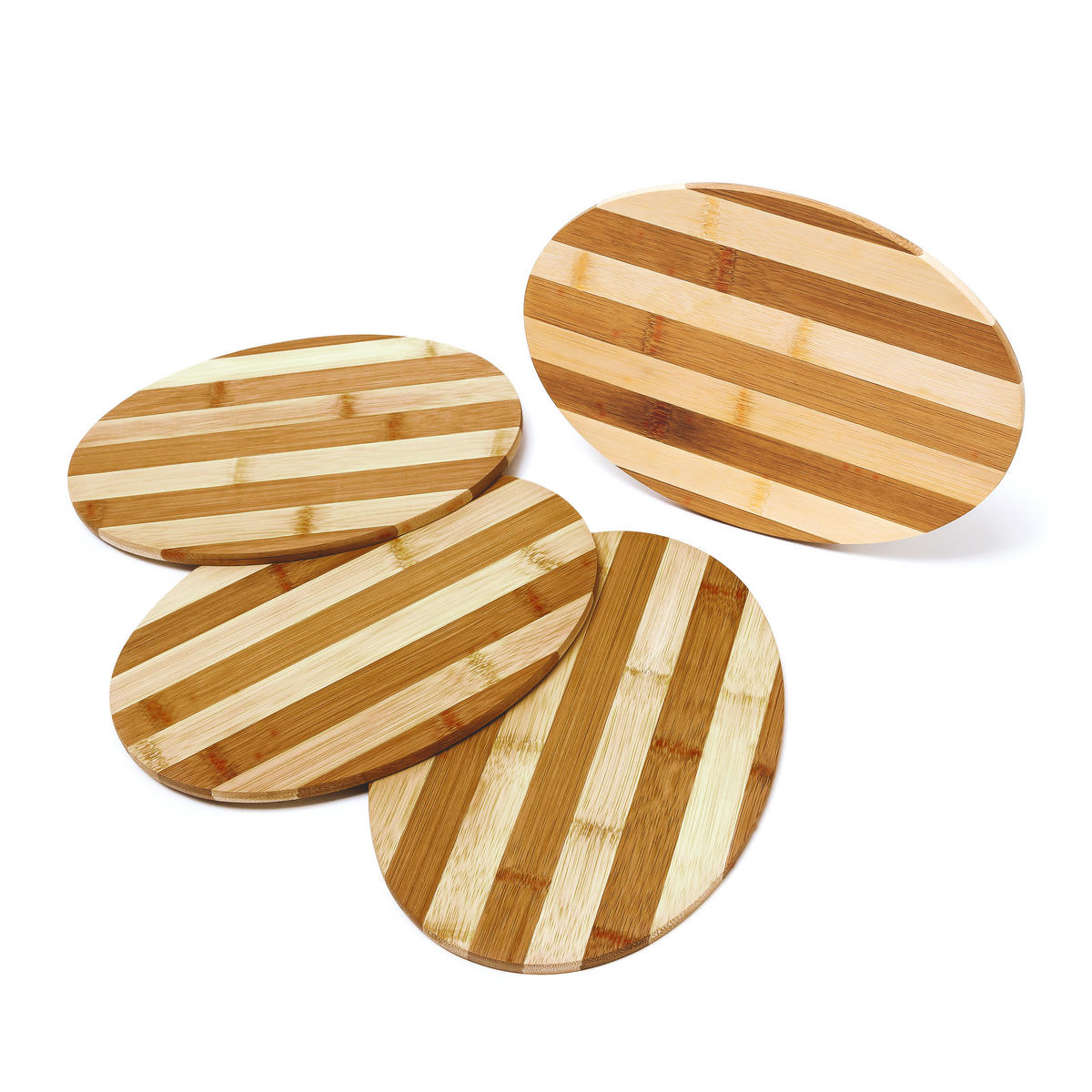 FRÜHSTÜCKSBRETTCHEN - Hellbraun, Holz (18.5/25cm) - Relaxdays