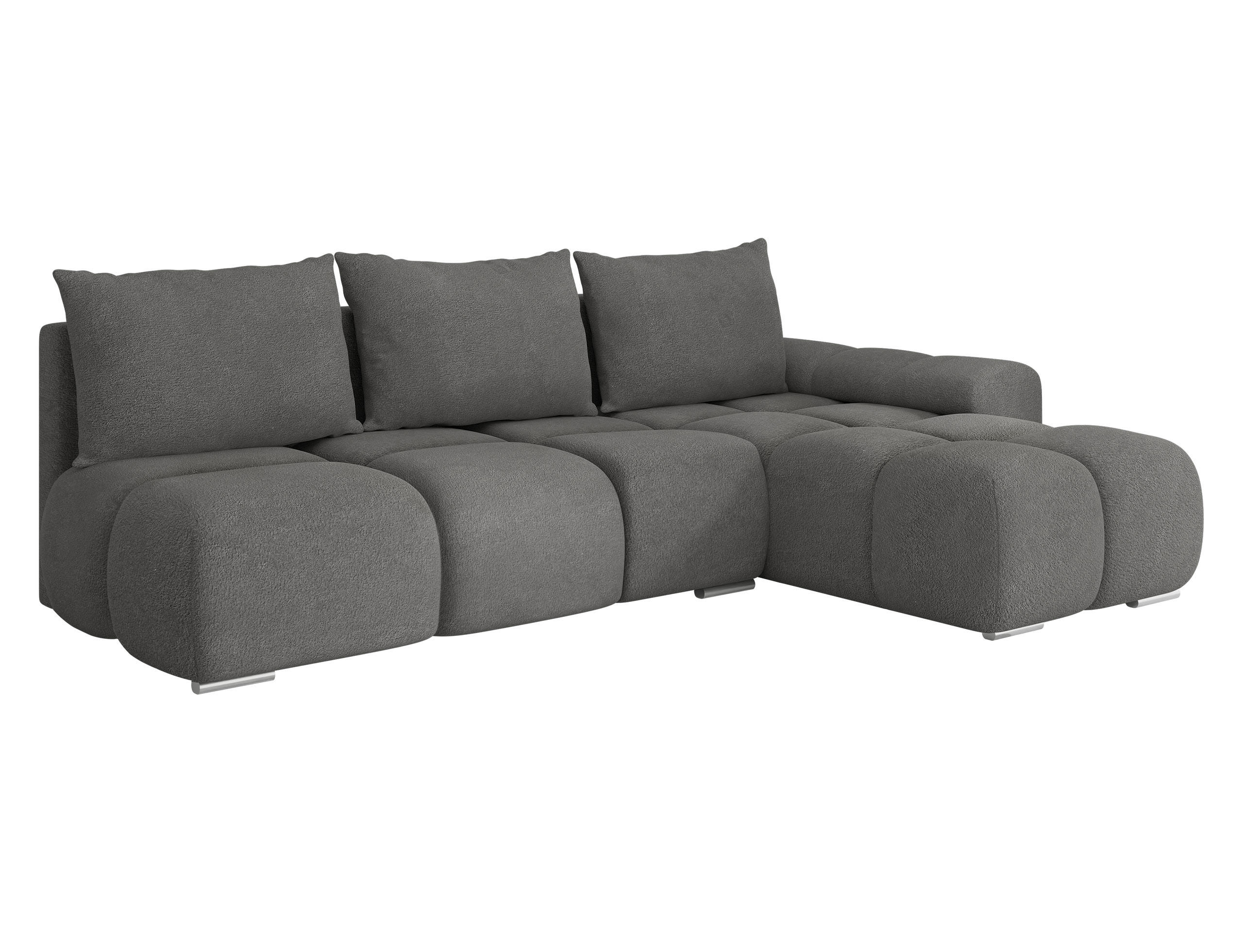ECKSOFA Bestii, Seite: Rechts - Greige/Schwarz, Holz/Kunststoff (270/183cm) - MIRJAN24